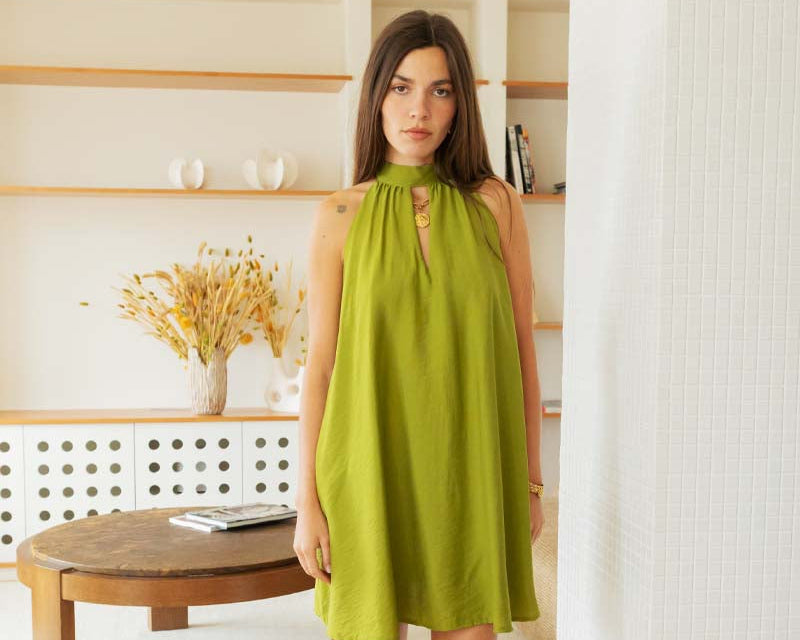 Vestido pistacho Girly